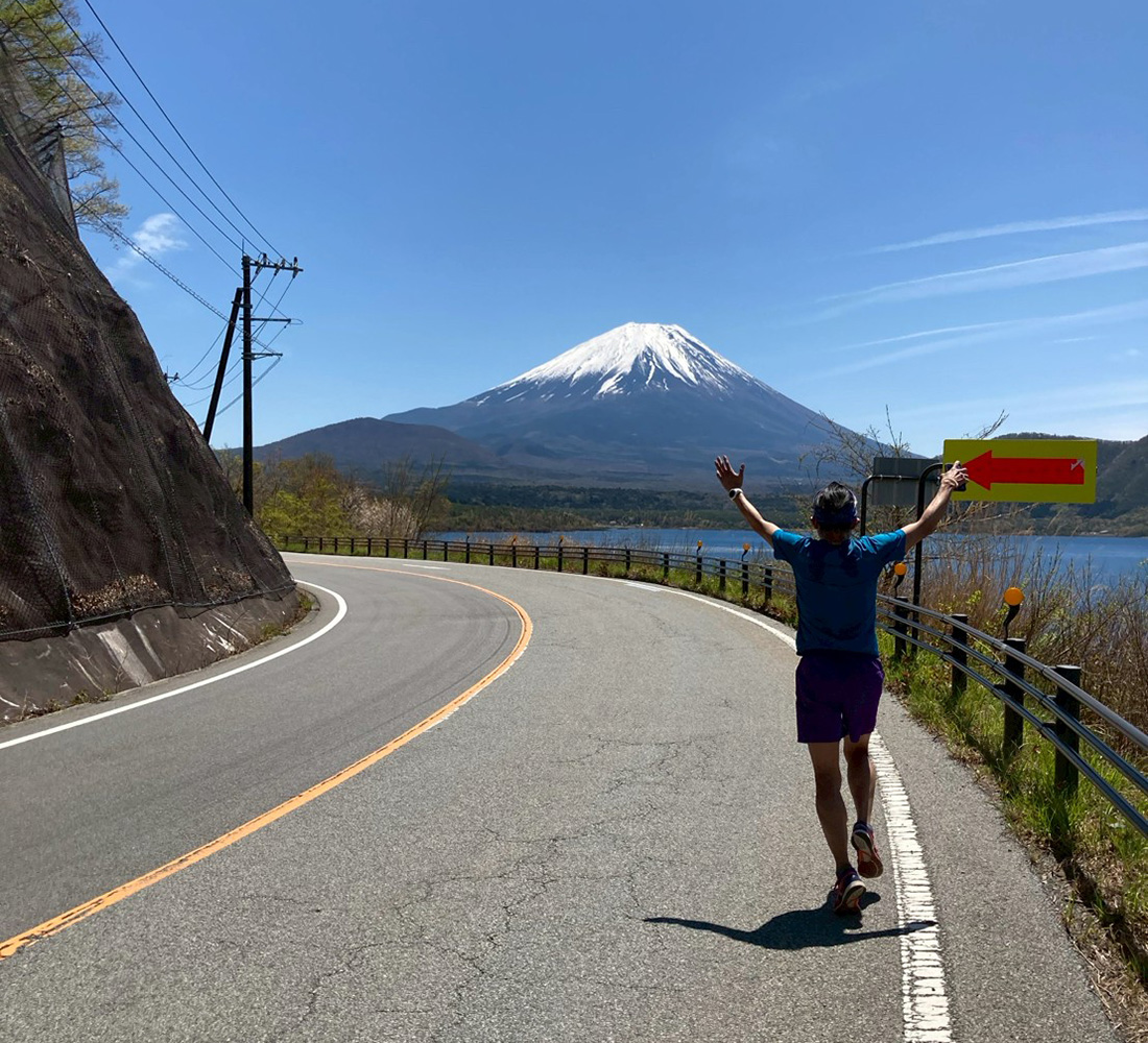 河口湖ランの様子2