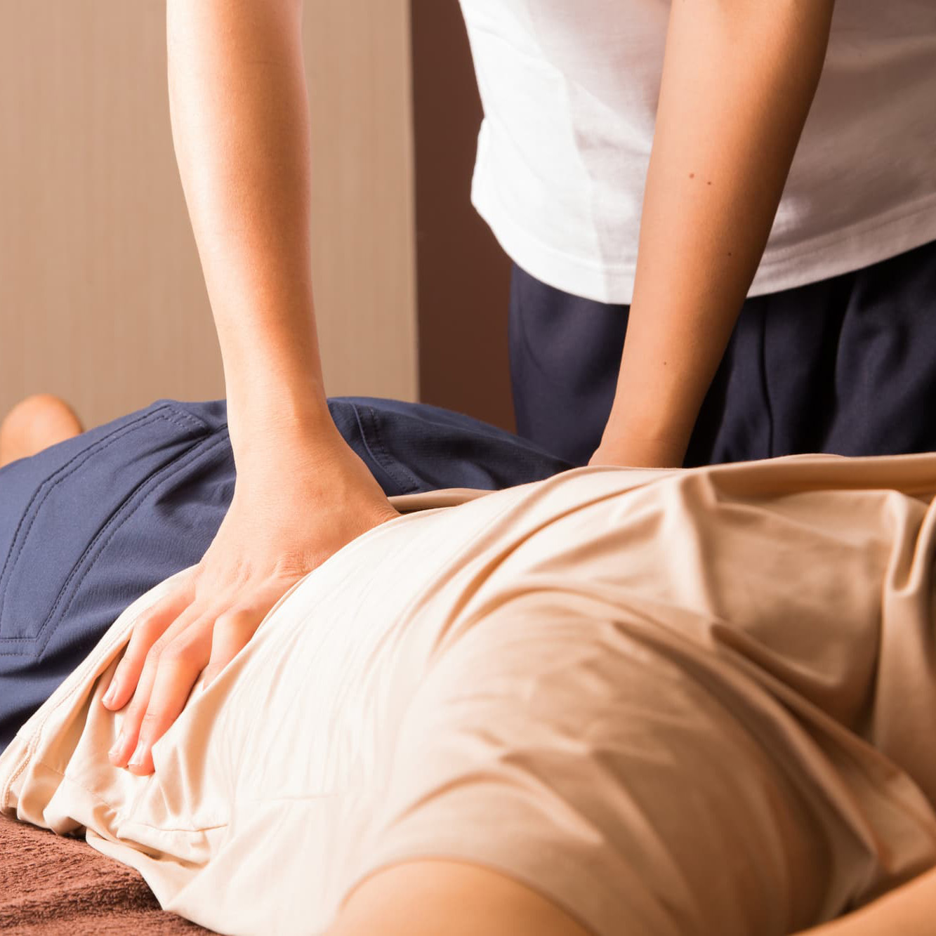 癒しの整体の様子