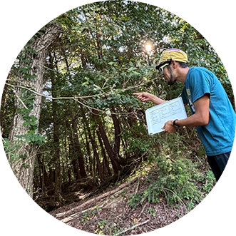 自然の中を散策するネイチャーガイドツアー