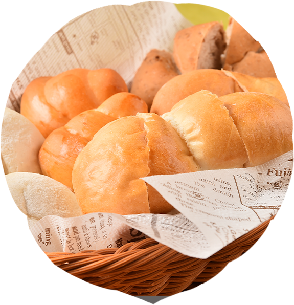 焼きたての自家製パン