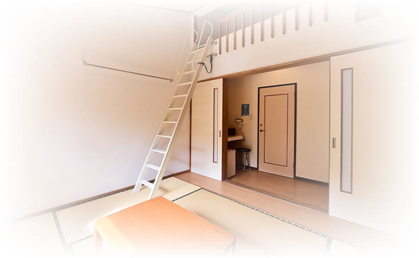 ペンション内のくつろぎの空間