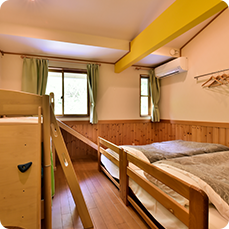 3名様までご利用いただける洋室トリプル